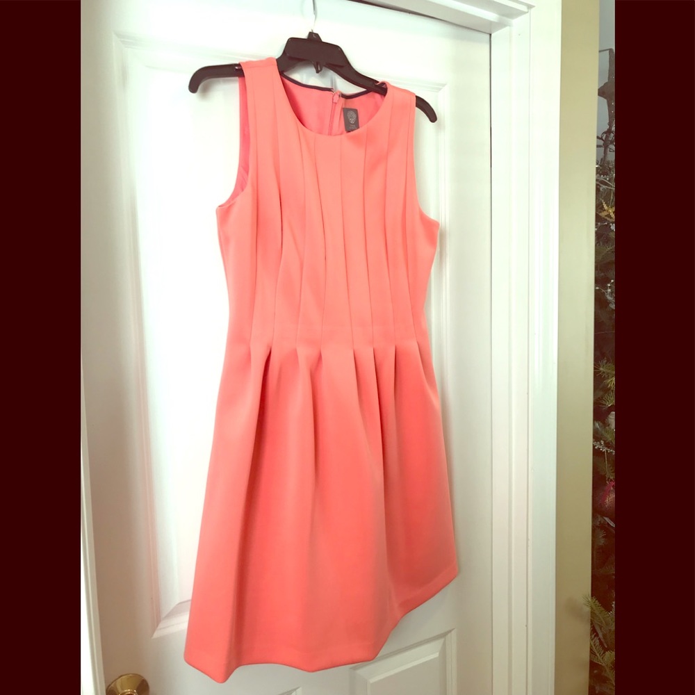 Vince Camuto fun flair sleeveless dress